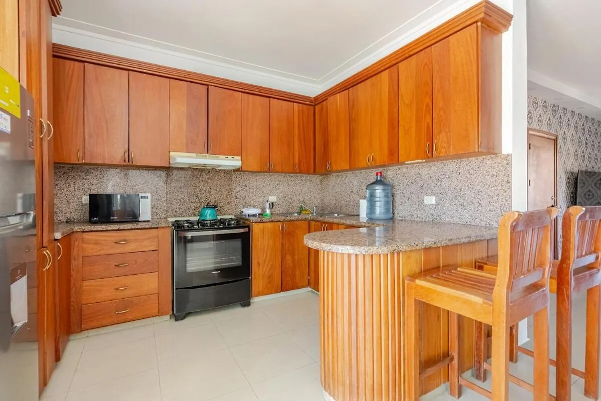 King Size Bed With Pool - Beachside 2 Bedroom Condo Punta Cana Apartament